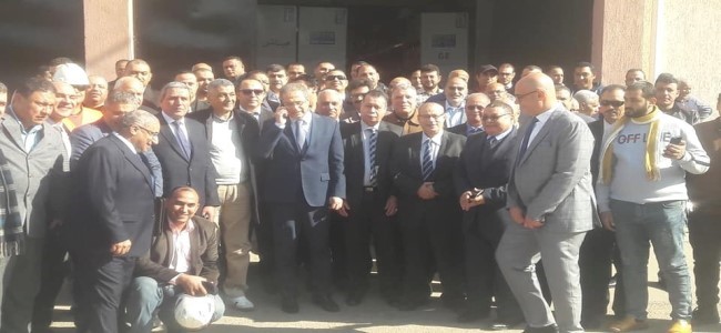جولة قيادات الشركة القابضة لمحطة كهرباء بنها