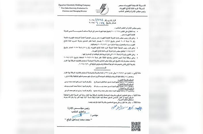 ترقية العاملين 2025