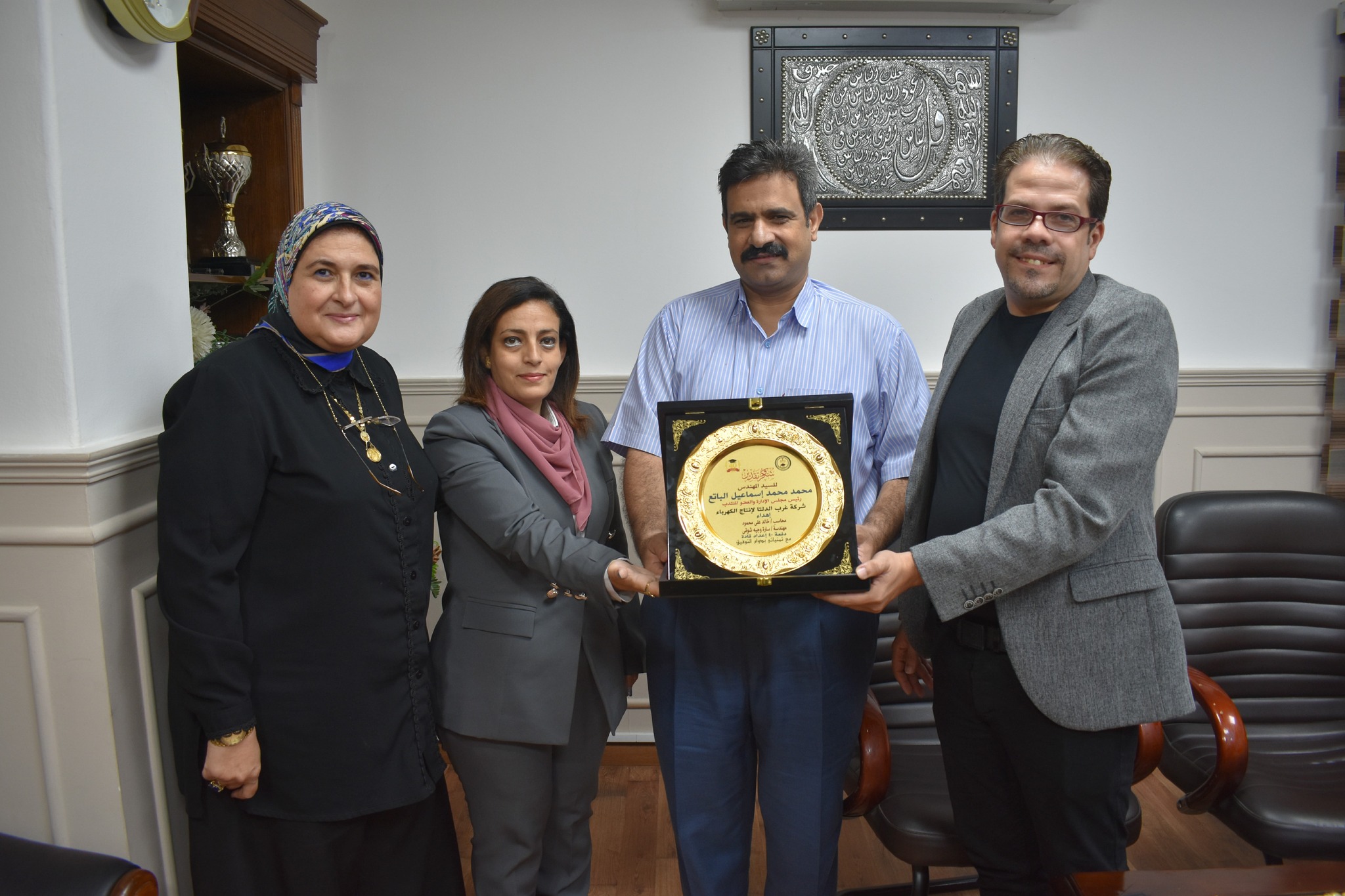 استقبال وفد دفعة اعداد القادة 40