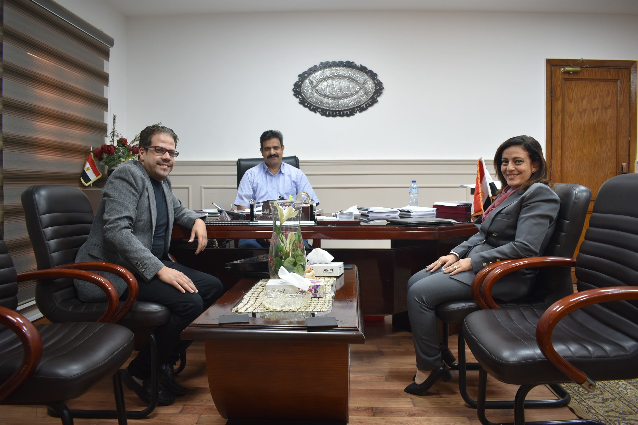 استقبال وفد دفعة اعداد القادة 40