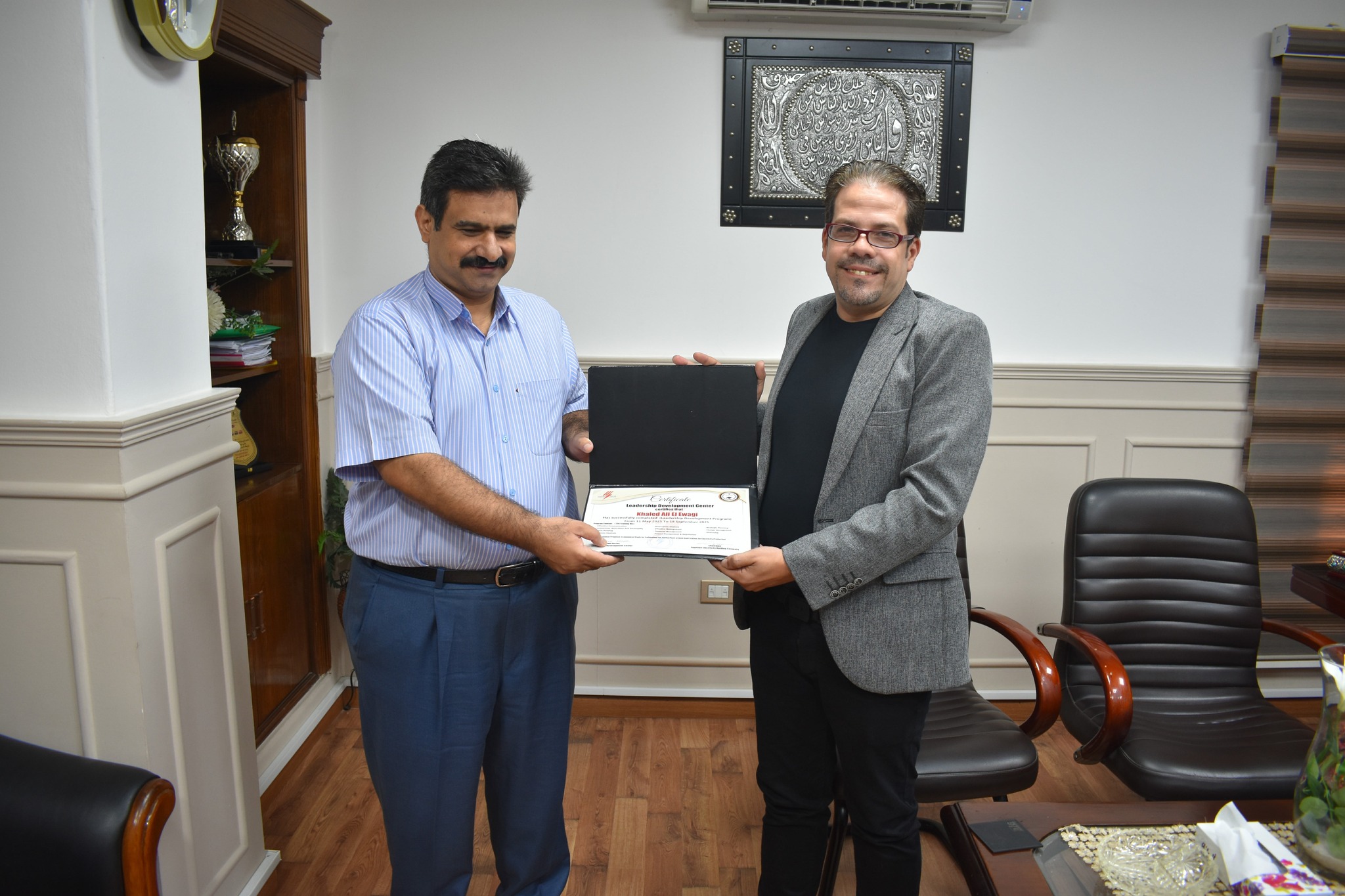 استقبال وفد دفعة اعداد القادة 40