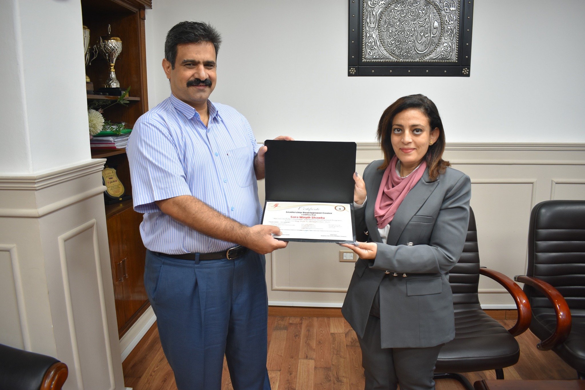 استقبال وفد دفعة اعداد القادة 40